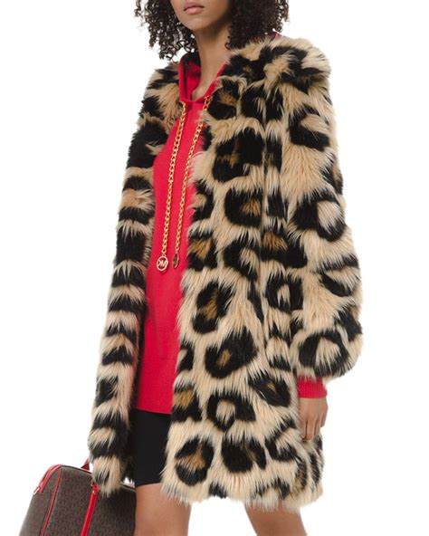 robe michael kors outlet|Michael Kors leopard coat.